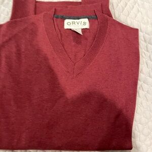 Orvis Men's Red Sweater